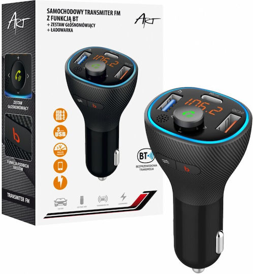 Art FM Transmitter Αυτοκινήτου με Bluetooth / USB