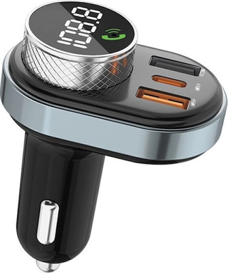 Awei FM Transmitter Αυτοκινήτου C-843 με Bluetooth / MicroSD / USB