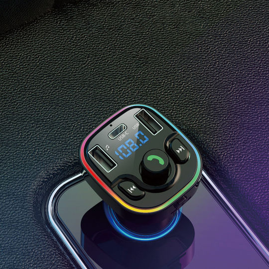 Earldom FM Transmitter Αυτοκινήτου με Bluetooth / USB / Type-C