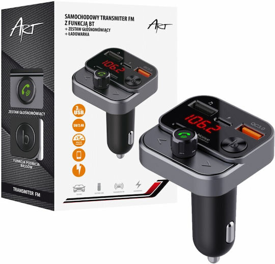 Art FM Transmitter Αυτοκινήτου με Bluetooth / USB