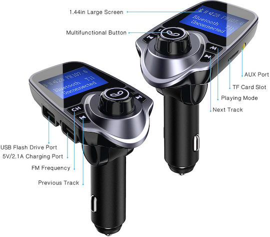 Leewello FM Transmitter Αυτοκινήτου με USB
