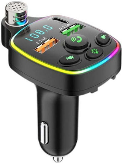 Andowl FM Transmitter Αυτοκινήτου Qc71 mit Bluetooth / USB / MicroSD