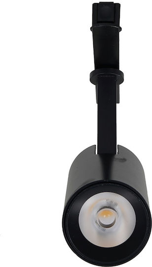 Eko Light Magnetic Track Единично LED Неутрално бяло Спот в Черен Цвят