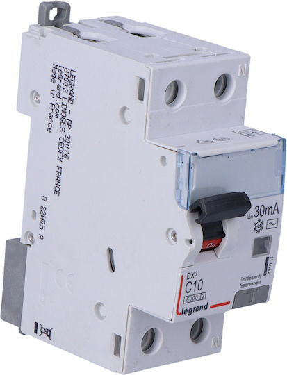 Legrand DX3 Phase Relay Earth Leakage 10A Bipolar with Voltage 230V 30mA
