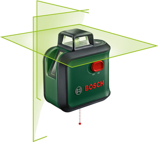 Bosch AdvancedLevel 360 Αυτορυθμιζόμενο Γραμμικό Αλφάδι Laser Πράσινης Δέσμης 1.5V με Εύρος Εργασίας 24m