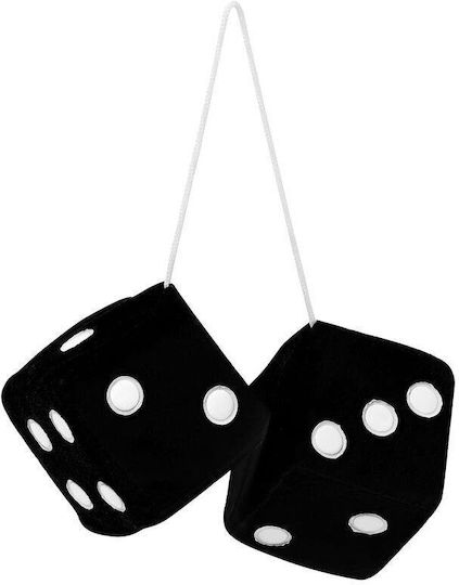 Sumex Jumbo Size Zaruri decorative Auto Decorațiuni cu zaruri agățate 9x9cm negre în Culoare Negru 0016682