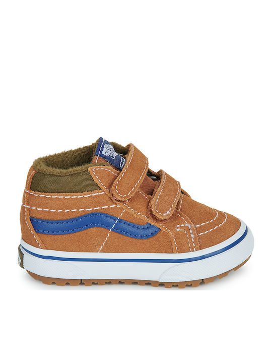 Mte Sk8-mid Reissue V Kids Sneakers High with Scratch Brown