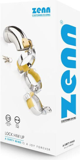 Zenn Penis Cage in Silver Color