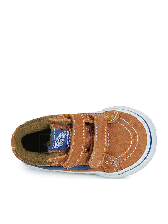 Mte Sk8-mid Reissue V Kids Sneakers High with Scratch Brown
