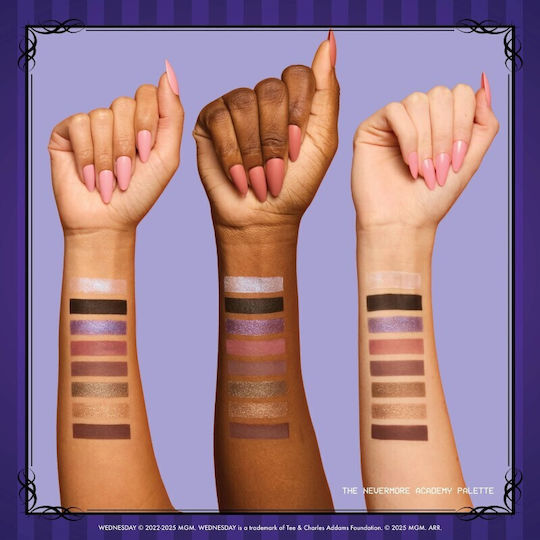 NYX Professional Makeup Wednesday Welcome To Nevermore Academy Eye Shadow Palette Matte in Solid Form 1gr