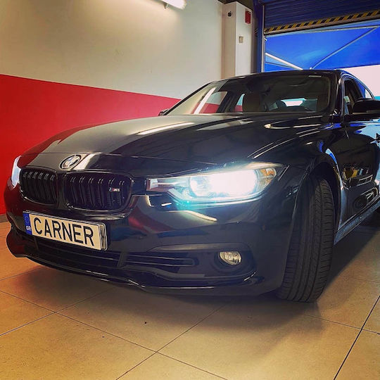 Carner Καρδιές Μάσκας για Bmw 3 F30 / F31 2011-2018 M4 Look Μαύρο Γυαλιστερό