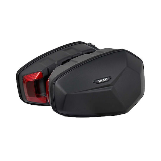 Shad Hard Shell Σετ Πλαϊνές Βαλίτσες Μοτοσυκλέτας 15lt σε Μαύρο Χρώμα