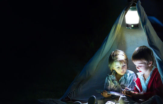 Superfire Φανάρι Led Επαναφορτιζόμενο για Camping με Φακό & Powerbank 320lm 9W