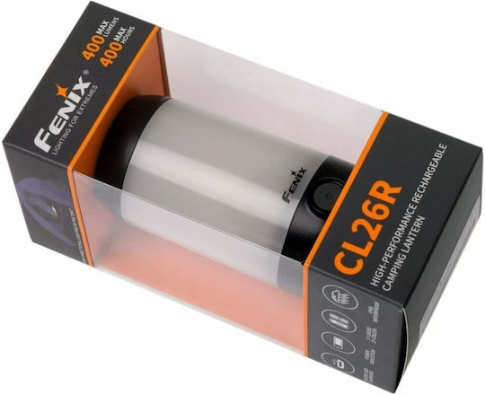 Fenix CL26RB Φανάρι Επαναφορτιζόμενο για Camping με Φακό 400lm