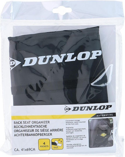 Dunlop Car Back Seat Organizer Μαύρο