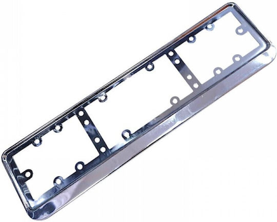 Car License Plate Frame Plastic Black 1pcs