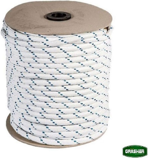 Grasher Σχοινί Πλεκτό 8mm 300m Πολυεστερικό 13kg ΒυθιζόμενοΛευκό