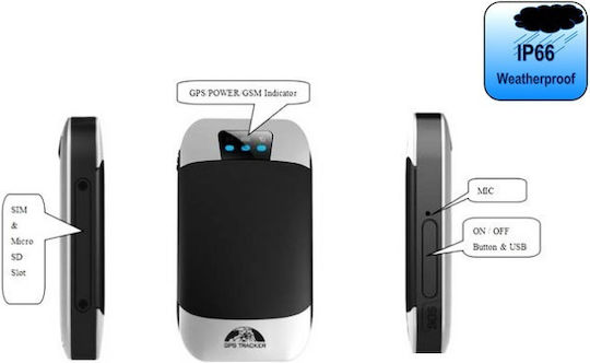 Αδιάβροχο IP66 GPS Tracker με GSM για Σκάφη