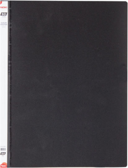 Clipboard Flexible with 30 plastic sleeves Slides for Paper A4 Black Noki 1pcs