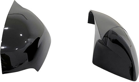 Set 2 Capace Oglindă Stil Batman Renault Fluence 2009-2016 Culoare Negru Pian Negru Lucios Instalare Ușoară Rezistent la UV Material Premium