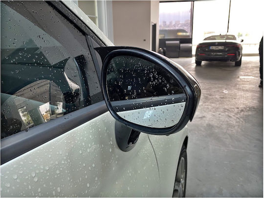 Set 2 Capace Oglindă Stil Batman Fiat 500 500x Punto Linea Culoare Negru Pian Negru Lucios Instalare Ușoară Rezistent la UV Material Premium