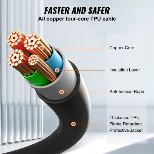 Vevor Electric Car Charging Station Cable 5m Type 2 - Type 2 OBDDCCD76KW5M90LGV0