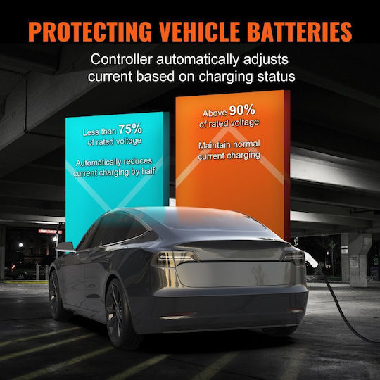 Vevor Electric Car Single Phase Charging Station Cable 7.5m Type 2 - Type 1 OGBXC22KWWIFIBZL1V2