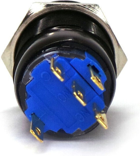 Led 18mm Черен Моментен Превключвател За Мъгла