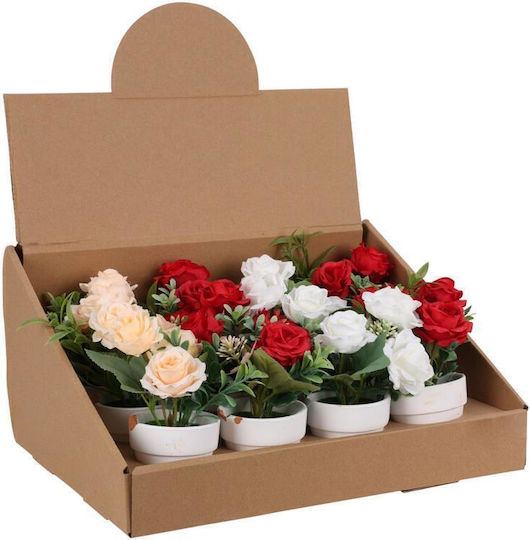 Koopman Artificial Plant in Small Pot Rose 14cm