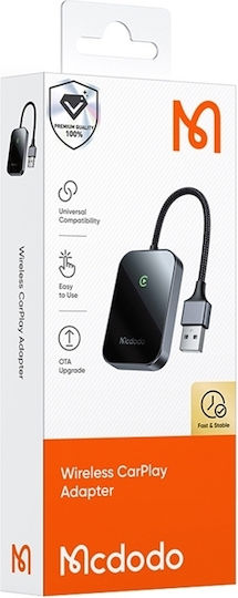 Mcdodo Ca-7210 Drahtloser Carplay-Adapter Usb-Kabel Schwarz