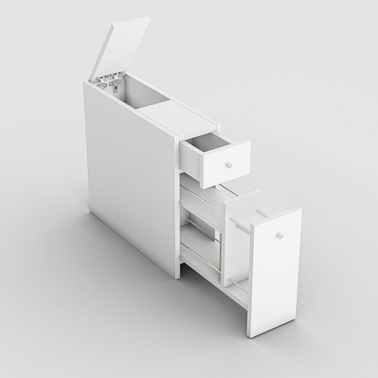 Megapap Calencia Bathroom Cabinet L20xW60xH55cm White