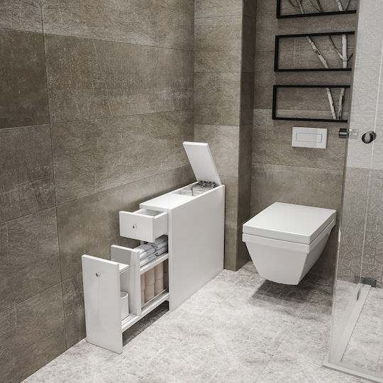 Megapap Calencia Bathroom Cabinet L20xW60xH55cm White