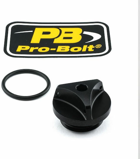 Pro Bolt Капачка за масло Мотоциклет Черен OFCY10BK