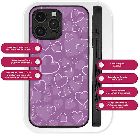 Калъф Sonique Heart Series Samsung Galaxy A17 5g Лилав