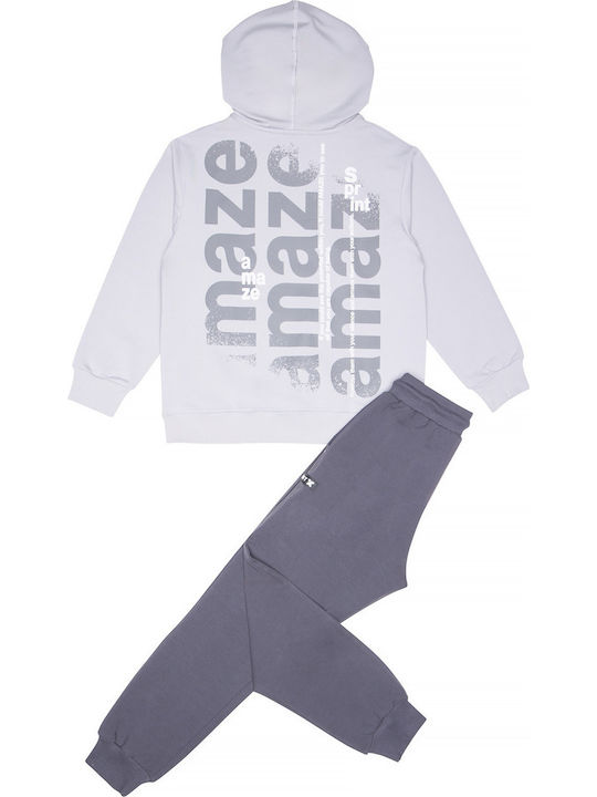 Kids Sweatpants Set Light Gray 2pcs