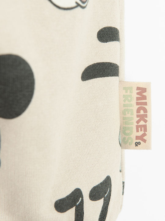 Kinder Sweatpants Set - Jogginganzug Beige 2Stück Mickey Mouse