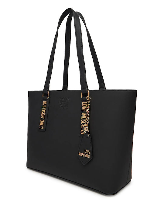Moschino Damentasche Shopper Schultertasche Schwarz