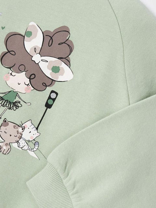 Kinder-Set mit Leggings Winter 2Stück Türkis Cat Set
