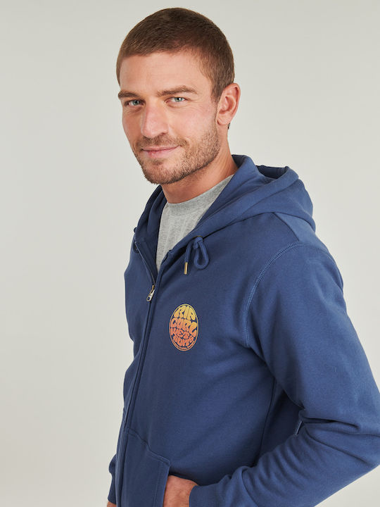 Herren Sweatshirt mit Kapuze Blau