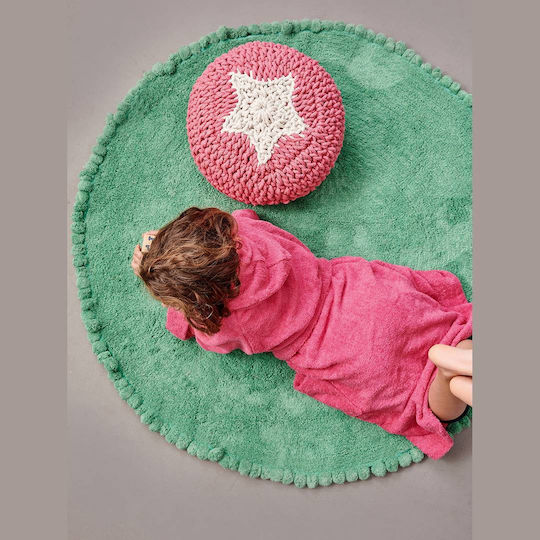 Palamaiki Kids Cotton Rug Sugar Round 120cm Mint