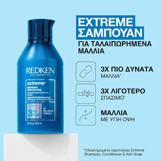 Redken Extreme Σαμπουάν Αναδόμησης/Θρέψης για Ξηρά Μαλλιά Μαλλιά 300ml