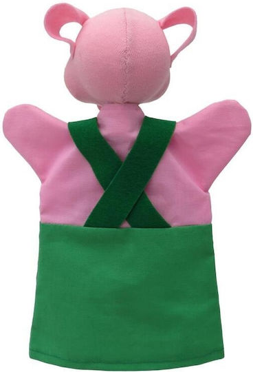 Moravska Handpuppe Grünes Schweinchen 26cm.