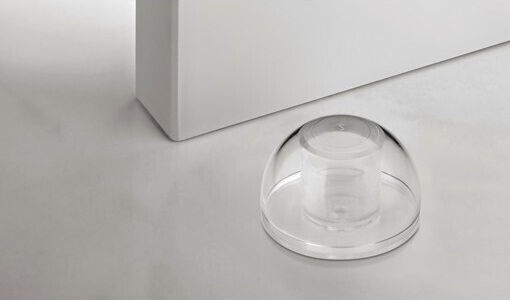 Door Stopper Adhesive Plastic Λευκό 2pcs