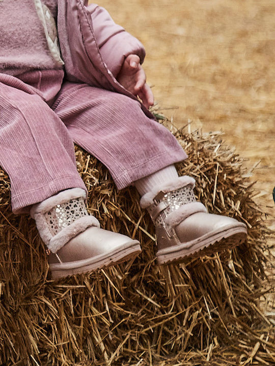 Kinderstiefeletten mit Reißverschluss Rosa
