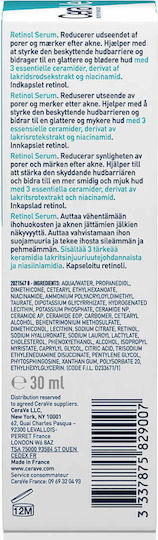 CeraVe Resurfacing Retinol Αντιγηραντικό Serum Προσώπου με Ρετινόλη & Νιασιναμίδη για Λεύκανση & Ακμή 30ml