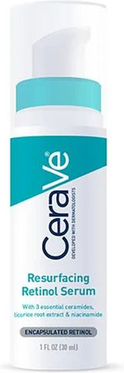 CeraVe Resurfacing Retinol Αντιγηραντικό Serum Προσώπου με Ρετινόλη & Νιασιναμίδη για Λεύκανση & Ακμή 30ml