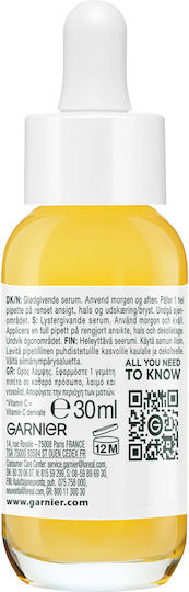 Garnier Skinactive Vitamin C Glow Booster Προσώπου με Βιταμίνη C & Νιασιναμίδη για Λάμψη & Πανάδες 30ml