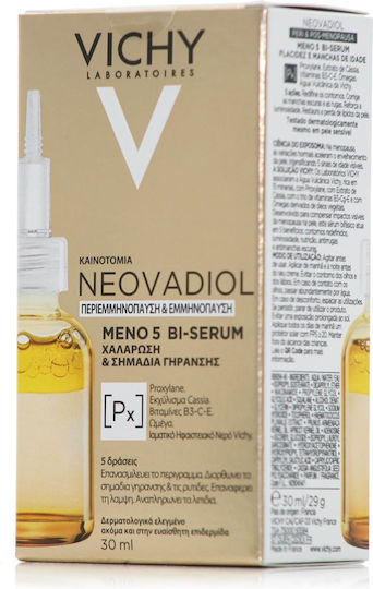 Vichy Neovadiol Meno 5 Ενυδατικό & Αντιγηραντικό Serum Προσώπου με Νιασιναμίδη & Σαλικυλικό Οξύ για Λάμψη & Σύσφιξη 30ml