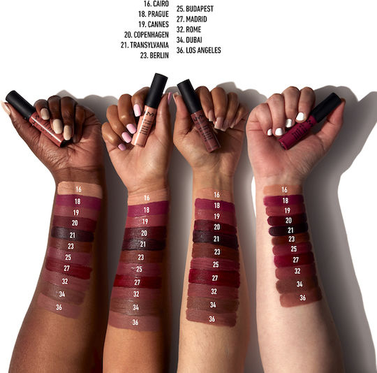 NYX Professional Makeup Soft Matte Lip Cream Long Lasting Liquid Lipstick Matte 01 Amsterdam 8ml
