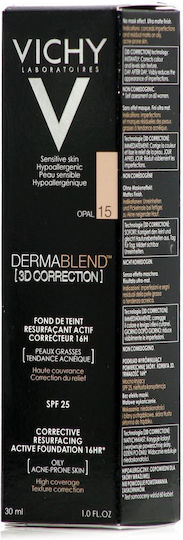 Vichy Dermablend 3D Correction Liquid Foundation 15 Opal 30ml